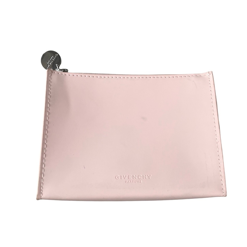 Givenchy Parfums Pouch Women Pink Cosmetic Makeup Bag Zipper Logo Case